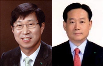▲(왼쪽부터) 김인석 사장, 오태균 사장.