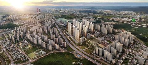 평택 지제역 동문굿모닝힐 맘시티 2차 항공사진