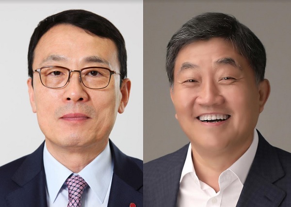 이방수 (주)LG 사장(왼쪽), 손보익 실리콘웍스 사장