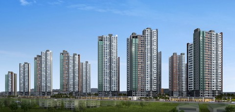 두산위브더제니스 센트럴 사하 주경 투시도