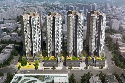 대구 신천동 주상복합 신축공사 조감도