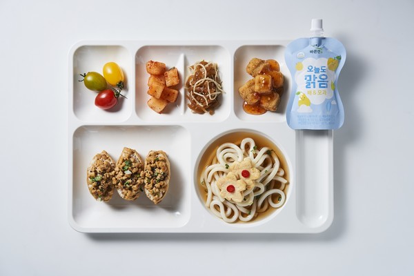 ▲두부단백 유부초밥 정식