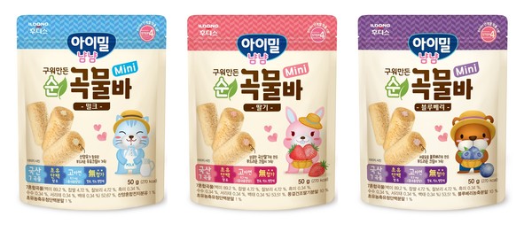 ▲아이밀 냠냠 순곡물바 미니 3종