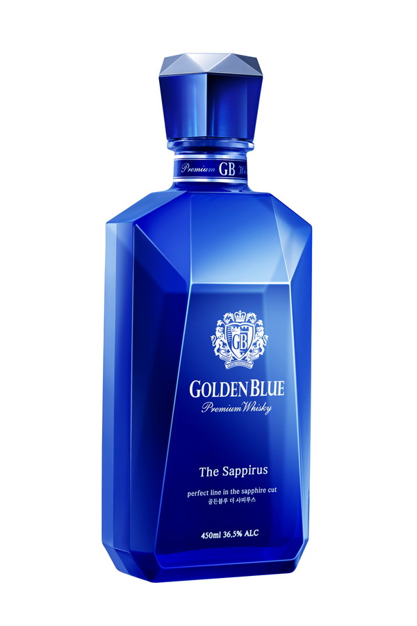 ▲국내 판매용 제품인 36.5도의 골든블루 사피루스(36.5도)