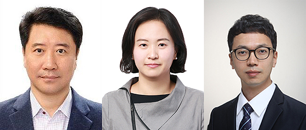 ▲(왼쪽부터) 김형준 부사장, 정병인 상무, 황재웅 상무