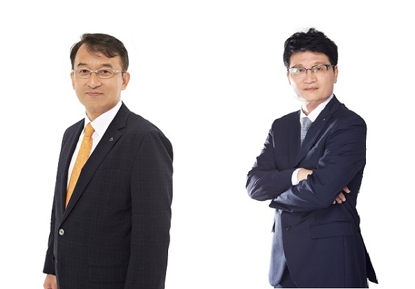 ▲(왼쪽부터) 박종만 디지털전략 유닛 부사장, 이동순 SCM 유닛 부사장