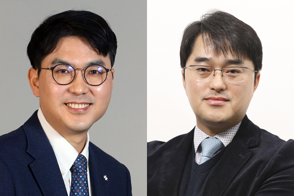 ▲대웅제약 전승호 대표(왼쪽)와 이창재 신임 대표