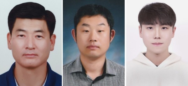 ▲왼쪽부터 김도중 씨, 송대웅 씨, 이규상 씨