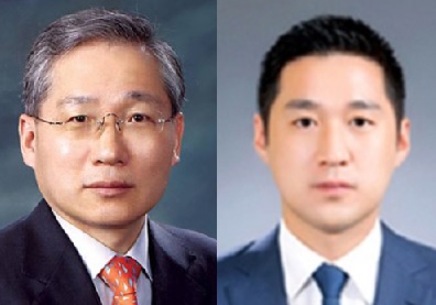 윤도준 회장(왼쪽), 윤인호 전무