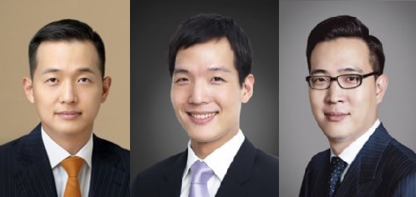 왼쪽부터 김동관 한화솔루션 사장, 김동원 한화생명 부사장, 김동선 한화호텔앤드리조트 상무