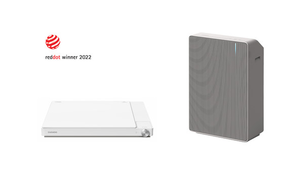▲(왼쪽부터) 쿠쿠전자 1구 포터블 인덕션 슬림핏과 쿠쿠홈시스 스퀘어 타입 공기청정기 AC-12R10FNW