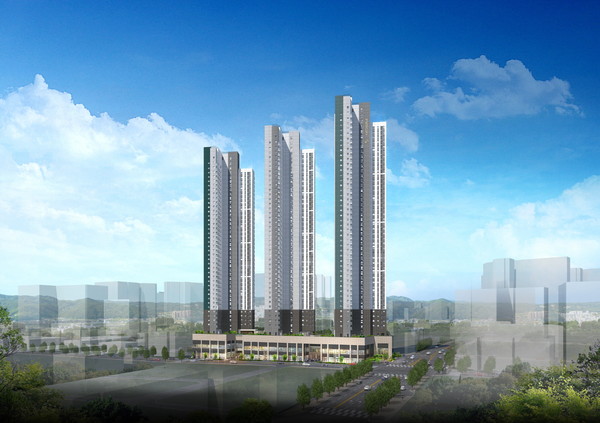 ▲문수로 푸르지오 어반피스 주경 투시도