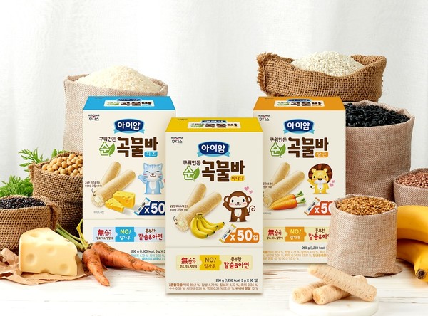 ▲일동후디스 온라인 전용 신제품 '아이얌 순곡물바 대용량팩'