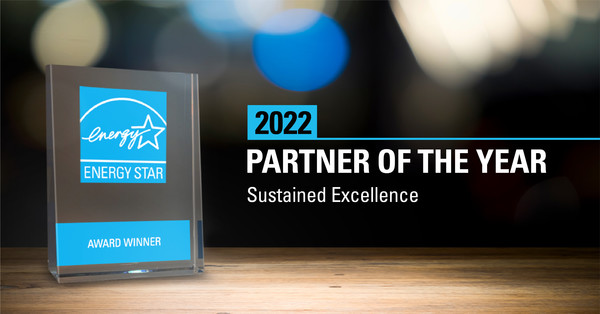 ▲ 2022 에너지스타상 지속가능 최우수상(Sustained Excellence Award) 상패.
