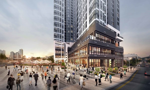 ▲ '마스카 태화강' 상가 투시도