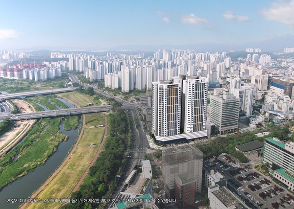 ▲ '힐스테이트 유성' 조감도