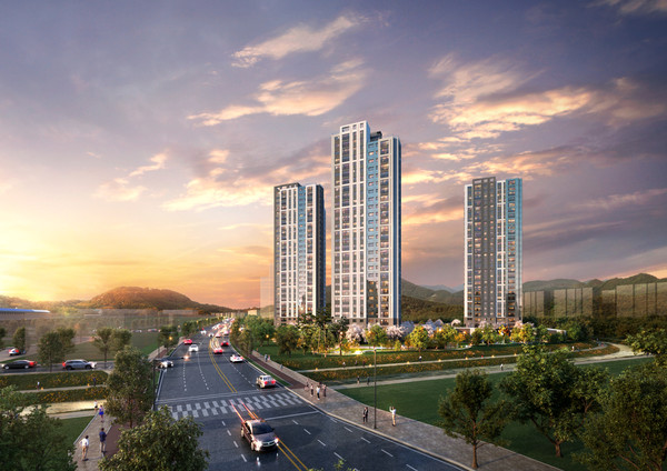 ▲ DL이앤씨 'e편한세상 지축 센텀가든' 투시도