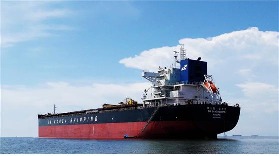 ▲대한상선의 'SM SAMCHEONPO호' 모습