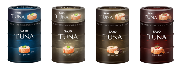 ▲사조 통살참치 황다랑어와 알바코, 트러플, 마라 