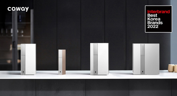 ▲코웨이 노블 정수기 시리즈 4종