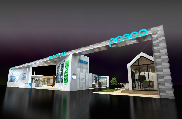 ▲'포스코 이노빌트관' 전시 조감도(사진=포스코)