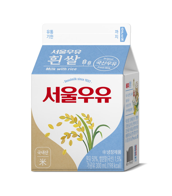 ▲서울우유 흰쌀우유 300ml
