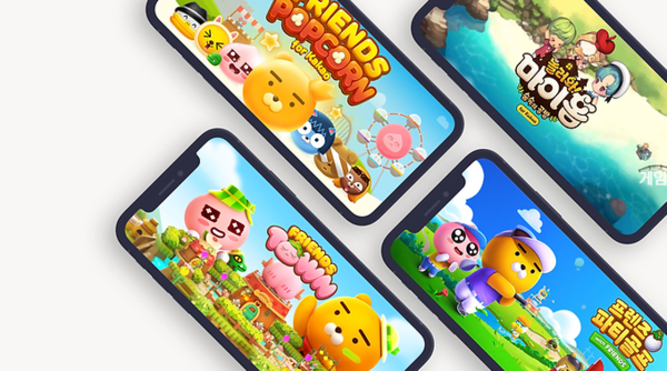 ▲카카오프렌즈 캐릭터를 활용한 다양한 게임들.