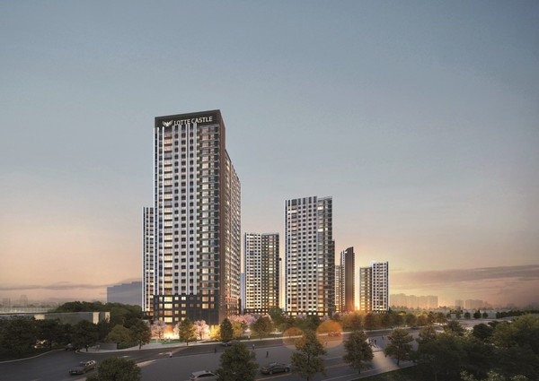 ▲ '천안 롯데캐슬 더 두정' 투시도