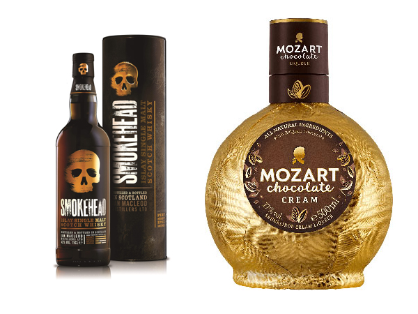 ▲스모크헤드 싱글몰트 위스키와 모차르트 초콜릿 리큐르