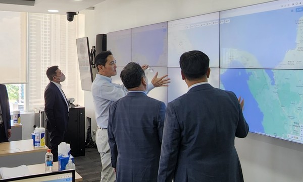 삼성전자 파나마법인에서 열린 중남미지역 법인장 회의에 참석한 이재용 부회장