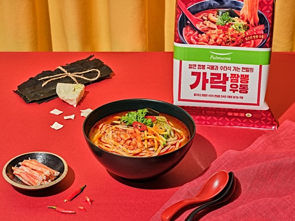 ▲풀무원 '한식우동' 카테고리 신제품 '가락짬뽕우동'