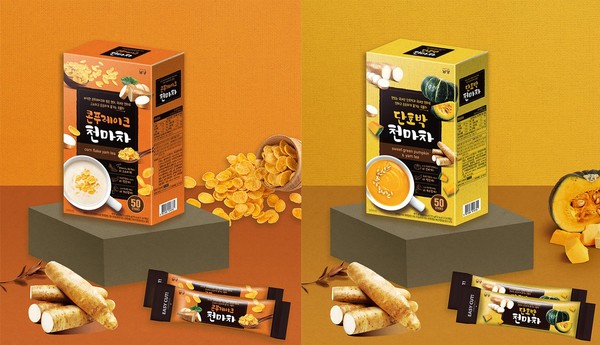 ▲남양유업 콘푸레이크 천마차와 단호박 천마자