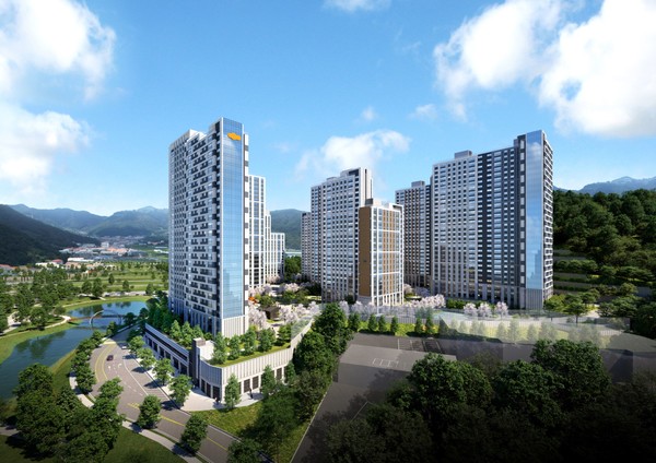 ▲ ‘e편한세상 주촌 더프리미어’ 투시도