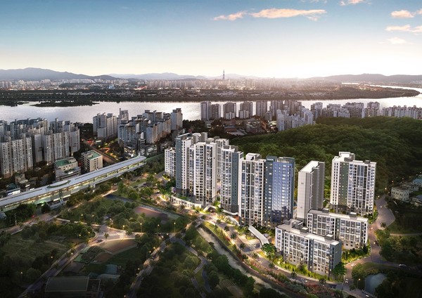 ▲ '도심역 한양수자인 리버파인' 반조감도