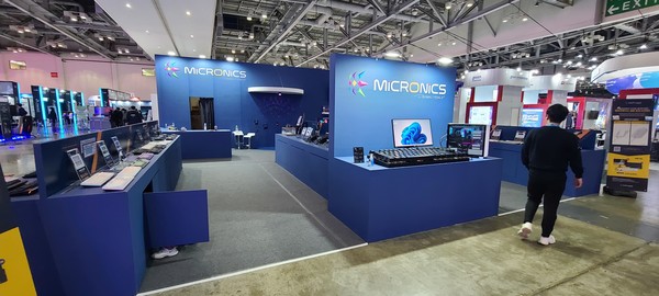 ▲마이크로닉스의 부스 모습