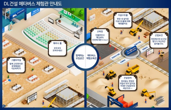 ▲ DL건설의 안전보건 '메타 에듀 센터' 모습