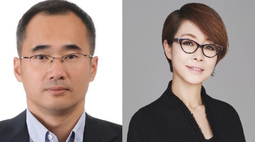 DX부문 네트워크사업부장 김우준 사장(왼쪽), 글로벌마케팅실장 이영희 사장