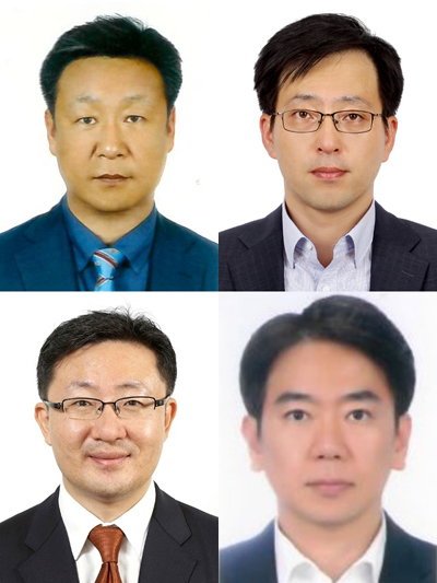 ▲(왼쪽 위부터) 광동제약 문성규 부사장(생산본부장), 광동제약 이채주 전무이사(전략기획실장), 케이디인베스트먼트 최재원 전무이사(투자운영본부장), 코리아이플랫폼 김무삼 상무이사(사업전략실장)