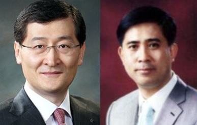 ▲ 위성호 전 신한은행장(왼쪽), 김윤모 노틱인베스트먼트 부회장
