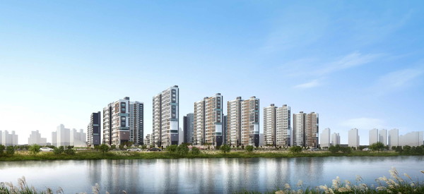 ▲ '에코델타시티 푸르지오 린' 투시도