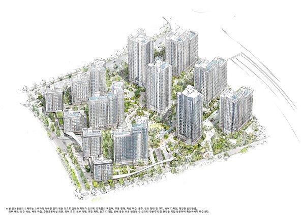 ▲ '운정자이 시그니처' 조감도 스케치