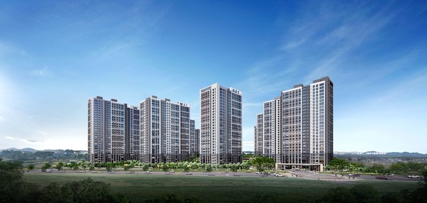 ▲ '힐스테이트 평택 화양' 투시도