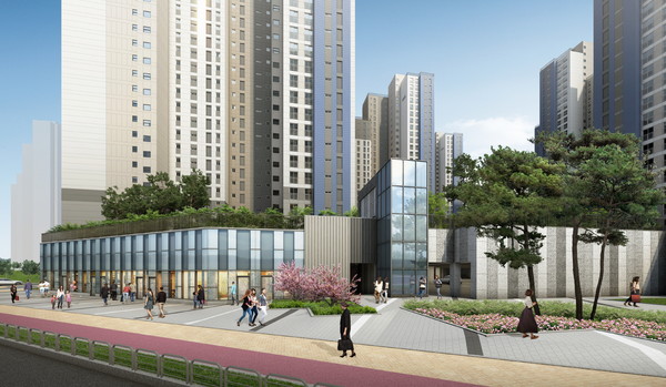 ▲ '검단 한신더휴 어반파크' 단지 내 상가 투시도