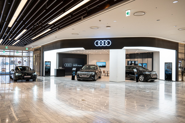 ▲김해 신세계백화점에 아우디 컨셉 스토어가 국내 최초로 오픈했다.