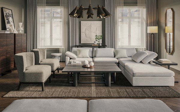 ▲까사미아 캄포럭스 소파