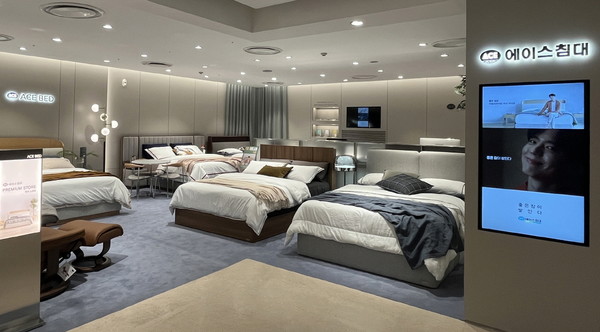 ▲에이스침대 롯데백화점 노원점 리뉴얼 매장 이미지