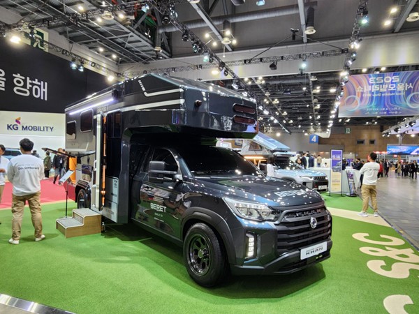 ▲차박 열풍에 맞춰 다양한 아웃도어 활동에 맞게 튜닝된 양산차도 만나볼 수 있다.