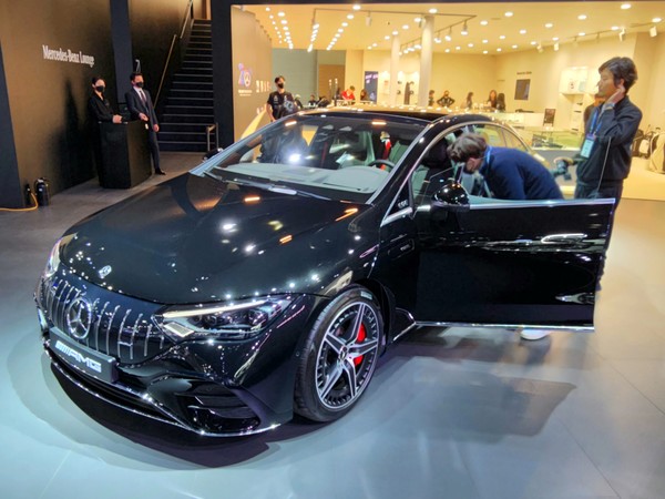 ▲벤츠의 전동화 비전이 담긴 모델들도 인상적이었다.