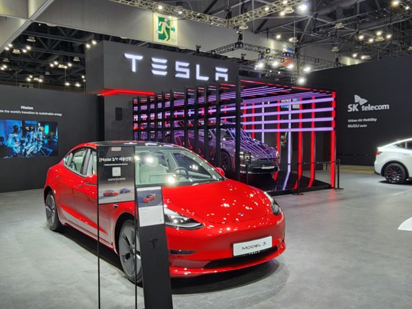 ▲테슬라가 처음으로 서울모빌리티쇼에 참가했다.