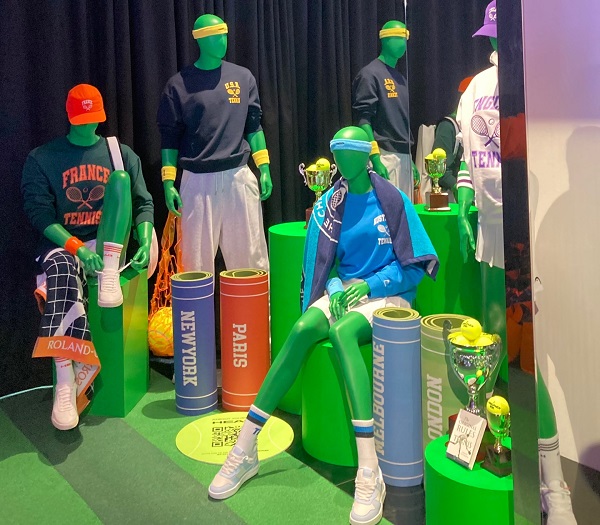 ▲브랜드 헤드의 의류는 그랜드슬램에 맞춰 출시될 예정이다